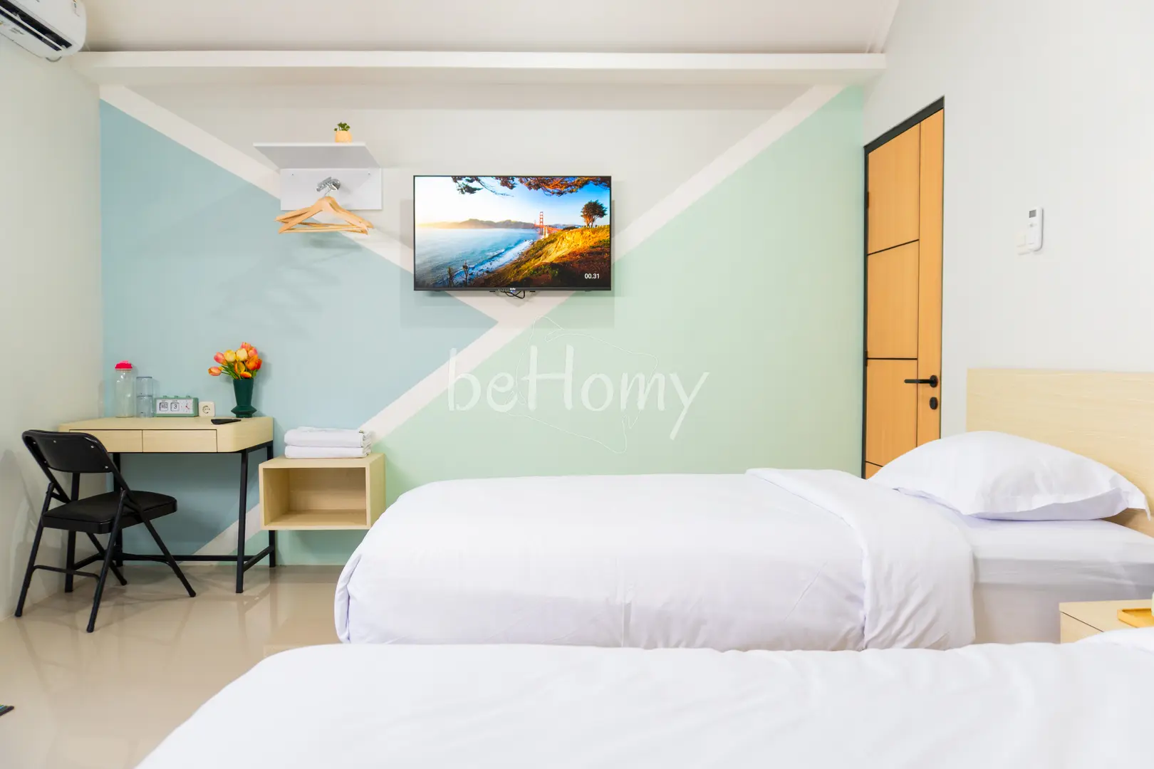 foto kamar Tipe Twin Bed properti Behomy Suhat Malang