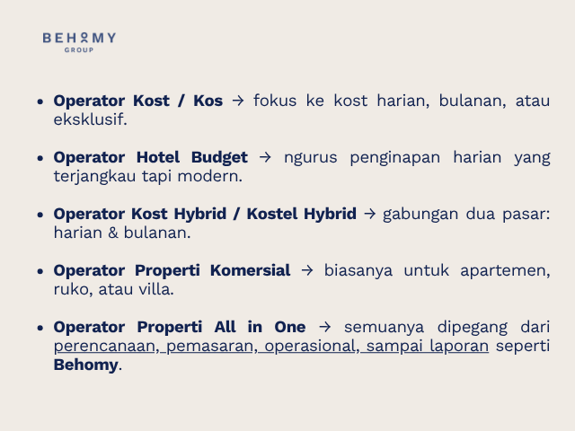 jasa manajemen kos-kosan, jasa kelola kos-kosan, pengelola kos, kelola kos, pengelola kost, kelola kost, jasa kelola kost-kostan, jasa manajemen kost-kostan, manajemen guest house, jasa marketing, operasi kos-kosan, operasi kos, aplikasi kos, aplikasi manajemen kost, kelola jasa kost, jasa kost profesional, jasa kost terpercaya, kelola jasa kos, jasa kelola kos terpercaya, jasa kelola kost profesional, spesialis kost hybrid, property manajemen, property management, operator kost, operator kos, operator kost hybrid, operator kos hybrid, operator kost eksklusif, operator kos eksklusif, operator kost harian, operator kos harian, operator kost bulanan, operator kos bulanan, operator kostel, operator kostel harian, operator kostel hybrid, operator kost dan hotel, operator kos dan hotel, operator kost dan apartemen, operator kost dan properti, operator kos dan properti, operator penginapan, operator hotel budget, operator hotel hybrid, operator hotel dan kost, operator hotel dan kos, operator properti, operator properti hybrid, operator properti profesional, jasa operator properti, jasa operator kost dan hotel di indonesia, jasa operator kos dan hotel, jasa operator hotel budget, jasa operator penginapan, jasa operator properti kost, jasa operator properti kos, jasa operator kost hybrid, jasa operator kos hybrid, jasa operator kost eksklusif, jasa operator kos eksklusif, jasa operator kost harian dan bulanan, jasa operator kos harian dan bulanan, jasa operator properti full management, jasa operator properti all in one, jasa operator properti terpercaya, jasa operator properti indonesia, jasa operator hotel dan villa manajemen kost, manajemen kos, manajemen kost eksklusif, manajemen kos eksklusif, manajemen kost hybrid, manajemen kos hybrid, manajemen properti, manajemen properti kost dan hotel, manajemen properti kos dan hotel, manajemen properti hybrid, manajemen properti profesional, manajemen properti indonesia, manajemen properti all in one, manajemen properti terintegrasi, jasa manajemen properti, jasa manajemen kost, jasa manajemen kos, jasa manajemen hotel, jasa manajemen kost hybrid, jasa manajemen kos hybrid, jasa manajemen properti hybrid, jasa manajemen properti komersial, jasa manajemen properti kostel, jasa manajemen hotel budget, perusahaan manajemen properti, perusahaan manajemen kost, perusahaan manajemen kos, perusahaan operator kost dan hotel, perusahaan operator kos dan hotel, perusahaan manajemen properti indonesia, perusahaan hospitality management indonesia kemitraan manajemen kost, kemitraan manajemen kos, kemitraan manajemen properti, kemitraan manajemen hotel, kemitraan operator kost, kemitraan operator kos, kemitraan operator properti, partnership manajemen properti, partnership operator kost, partnership operator kos, partnership hotel budget, kerjasama manajemen properti, kerjasama operator kost, kerjasama operator kos, kerjasama bisnis properti, kerjasama investasi properti, investasi bisnis kost, investasi bisnis kos, investasi properti produktif, investasi properti pasif, investasi hotel budget, bisnis kost hybrid, bisnis kos hybrid, bisnis kost modern, bisnis kos modern, bisnis properti tanpa repot konversi ruko jadi kost, konversi ruko jadi kos, konversi properti idle jadi penginapan, kelola ruko kosong jadi kost, kelola ruko kosong jadi kos, kelola properti kosong, kelola properti idle, mengelola properti idle, renovasi & manajemen properti, renovasi dan konversi properti jadi kost, renovasi dan konversi properti jadi kos, bangun kost tanpa modal, bangun kos tanpa modal, bangun kost dengan operator, bangun kos dengan operator, properti menghasilkan tanpa repot, properti jadi penginapan, jasa konversi properti idle, property management, property management indonesia, property management services, all in one property management, full service property management, hospitality management indonesia, hybrid hospitality operator, hybrid kostel management, professional property operator layanan manajemen properti all in one, layanan operator kost dan hotel, layanan operator kos dan hotel, solusi manajemen properti, solusi operator properti, solusi manajemen properti hybrid, jasa operator properti terintegrasi, bisnis properti modern, bisnis hospitality tanpa repot, mitra operator kost profesional, mitra operator kos profesional, mitra operator properti indonesia, behomy partner, behomy operator kost hybrid, behomy operator kos hybrid, behomy hospitality management, behomy property management, behomy partner properti